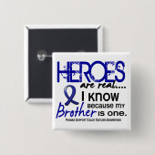 結腸癌の英雄は実質の1才です(兄弟) 缶バッジ (正面&裏面)