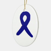 結腸癌の認識度のオーナメント セラミックオーナメント (左)
