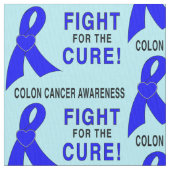 結腸癌の認識度: 治療のための戦い! ファブリック (クローズアップ)