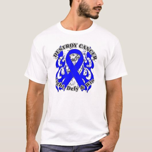 結腸癌を破壊して下さい Tシャツ (正面)