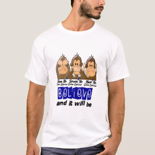 結腸癌3を聞いてはいけないことを話すためにことを見て下さい Tシャツ