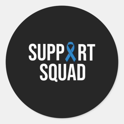 結腸直腸がん結腸がんブルーリボン ラウンドシール (正面)