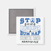 結腸直腸がん認識度結腸鏡性ラップの皮脂 マグネット (正面/裏面)