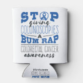 結腸直腸がん認識度結腸鏡性ラップの皮脂 缶クーラー (裏面)