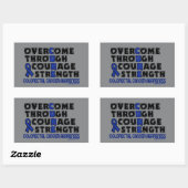 結腸直腸がん 長方形シール (シート)