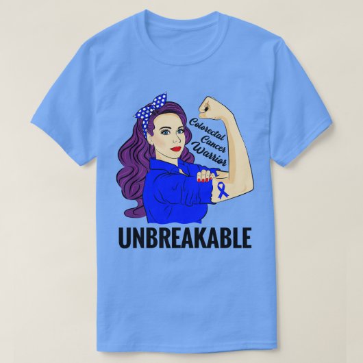 結腸直腸大腸ウォリアーCRC認識度 Tシャツ (デザイン正面)