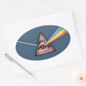 結膜炎イルミネーション 楕円形シール (封筒)