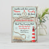 結航海のび結婚式招待状 招待状 (スタンド正面)