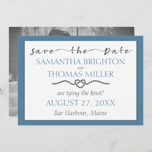 結航海のび | 日付の保存カスタム方法 セーブザデート (正面/裏面)