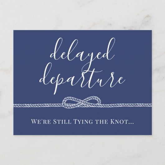 結航海の節を結ぶロープが先送りさ結婚れる 案内ポストカード (正面)