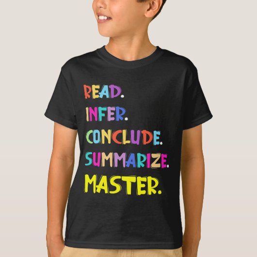 結論マスター先生の要約試験日 Tシャツ (正面)
