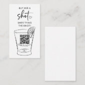 結買びQRコードを結んでいる彼女のショット エンクロージャーカード (正面/裏面)