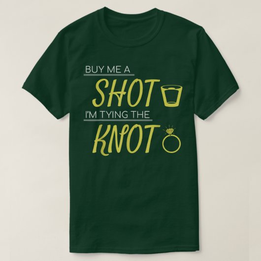 結買節の独身を結んで一発結婚撃する Tシャツ (デザイン正面)