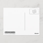 「絞りたての」オレンジ色のスライス葉書 ポストカード (裏面)