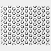 絞りパターン – トーン フリースブランケット (正面(横))
