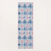 絞りブルー絞り染め伝統的ジャパンパターンNo9 ヨガマット (裏面)