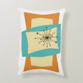 絞りミッドセンチュリーモダン装飾枕 アクセントクッション (裏面(縦))