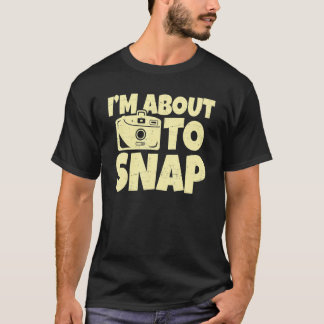 絞りレンズ写真を撮ろうとしている Tシャツ