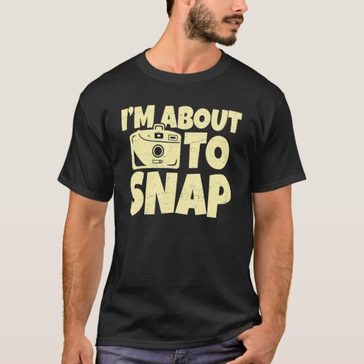 絞りレンズ写真を撮ろうとしている Tシャツ (正面)
