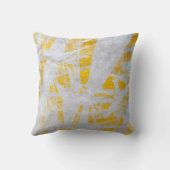 絞り地モダン黄絞り染め枕 クッション (裏面)