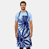 絞り柄絞り染めエプロン エプロン (着用した状態)