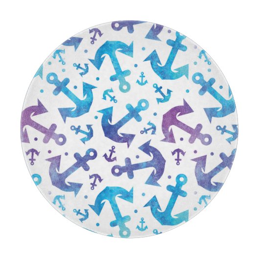 絞り染めいかりパターン2 カッティングボード (正面)