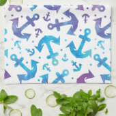 絞り染めいかりパターン2 キッチンタオル (折り畳み)