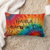 絞り染めが感謝の日を過ごす ランバークッション (ブランケット)