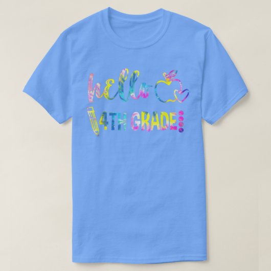 絞り染めこんにちは4年生チーム4年生Schに戻る Tシャツ (デザイン正面)