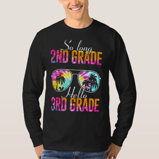絞り染めそう長い2年生こんにちは3年生先生 Tシャツ (正面)
