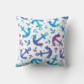 絞り染めのいかりパターン2 クッション (裏面)