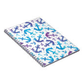 絞り染めのいかりパターン2 ノートブック (右側)