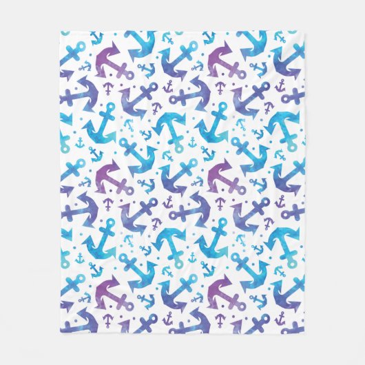 絞り染めのいかりパターン2 フリースブランケット (正面)