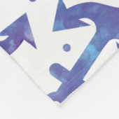 絞り染めのいかりパターン2 フリースブランケット (角)