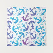 絞り染めのいかりパターン タペストリー (正面)