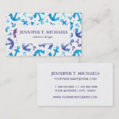 絞り染めのいかりパターン 名刺 (正面/裏面)