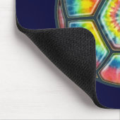 絞り染めのサッカーボール マウスパッド (コーナー)