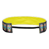 絞り染めのスカルの死んだゾンビの吸血鬼のヘッドバンド アスレチックヘッドバンド (裏面)