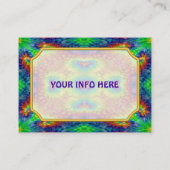 絞り染めのスカルの死んだゾンビの完全に死んでいない名刺 名刺 (裏面)