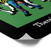 絞り染めのゼブラ ポスター (角)