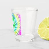 絞り染めのデザインの小グラス ショットグラス (右)