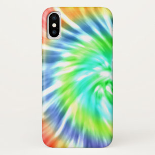 絞り染めのデザインのiPhoneの場合 iPhone X ケース