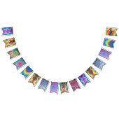 絞り染めのパーティーの旗布 バンティングフラッグ (全)