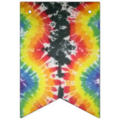 絞り染めのパーティーの旗布 バンティングフラッグ (第2の旗)