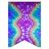 絞り染めのパーティーの旗布 バンティングフラッグ (第1の旗)