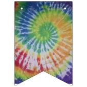 絞り染めのパーティーの旗布 バンティングフラッグ (第3の旗)