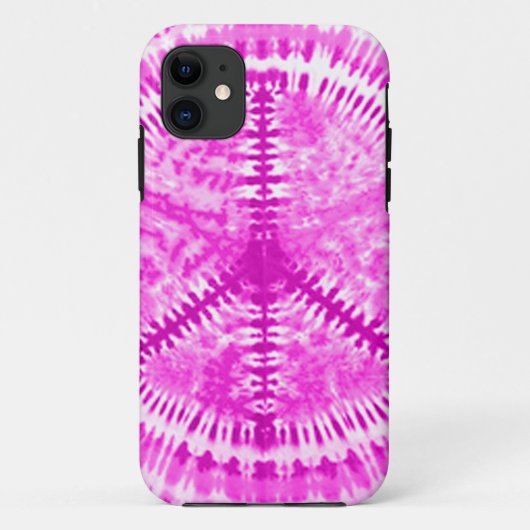 絞り染めのピンクの平和iPhone 5のやっとそこに場合 Case-Mate iPhoneケース (裏面)