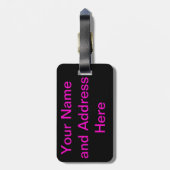 絞り染めのピースサインの荷物のラベル ラゲッジタグ (裏面縦)