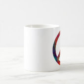 絞り染めのピースマーク コーヒーマグカップ (中央)