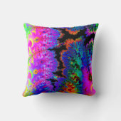 絞り染めのフラクタルの装飾用クッション クッション (裏面)